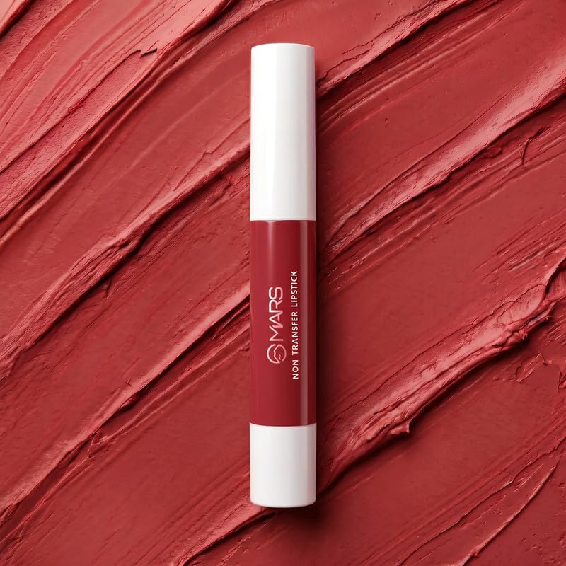 Image of MARS Matte Super Stay Lipstick | Up to 12 Hours Long Lasting | Smudge Proof and Waterproof Lipstick for Women (2.6 gm) (19-BUBBLY) (Pack of 2)