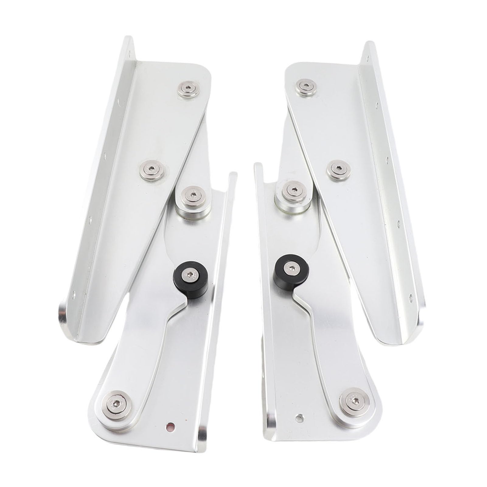 Drfeify Coppia Cerniere per Sedili Pieghevoli per Barche, Cerniera per Sedili Pieghevoli Marine in Lega di Alluminio Anodizzato Spessore 8 Mm Anti Pizzicamento Bordo Arrotondato Supporto per