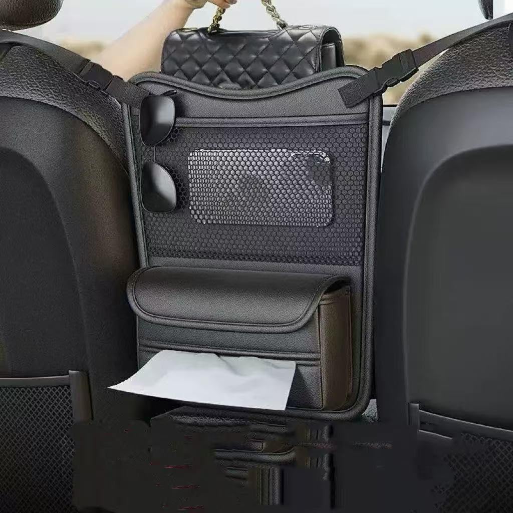 VAPORVERSE Car Seat Organiser Between Seats for Jeep Wrangler JL 4XE 2018-2024, Motoring Accessories Storage Bag Car Interior Tidy Cabin Storage Pocket Netting
