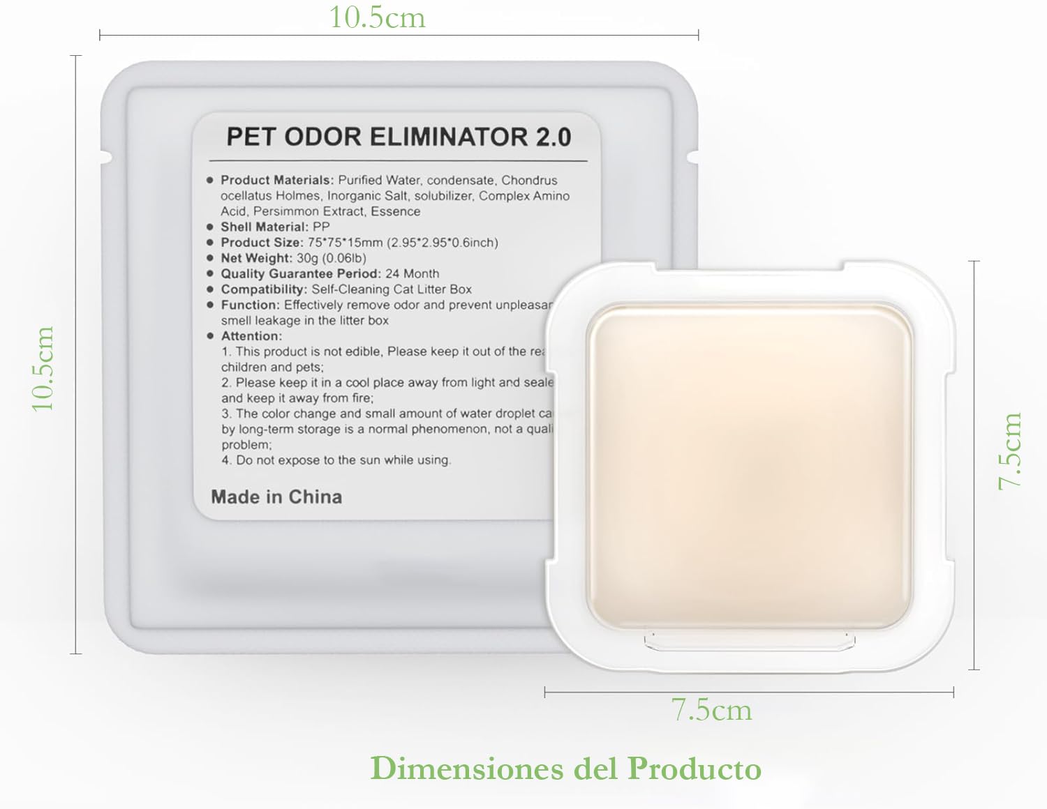 BUNMO N50 2.0 Eliminador de Olores para Arenero Gatos Autolimpiable Compatible con Pura Max/Pura Max 2 / Max Pro, Desodorante de Cajas de Arena para Gatos,Perfume de Larga Duración(Paquete de 6)