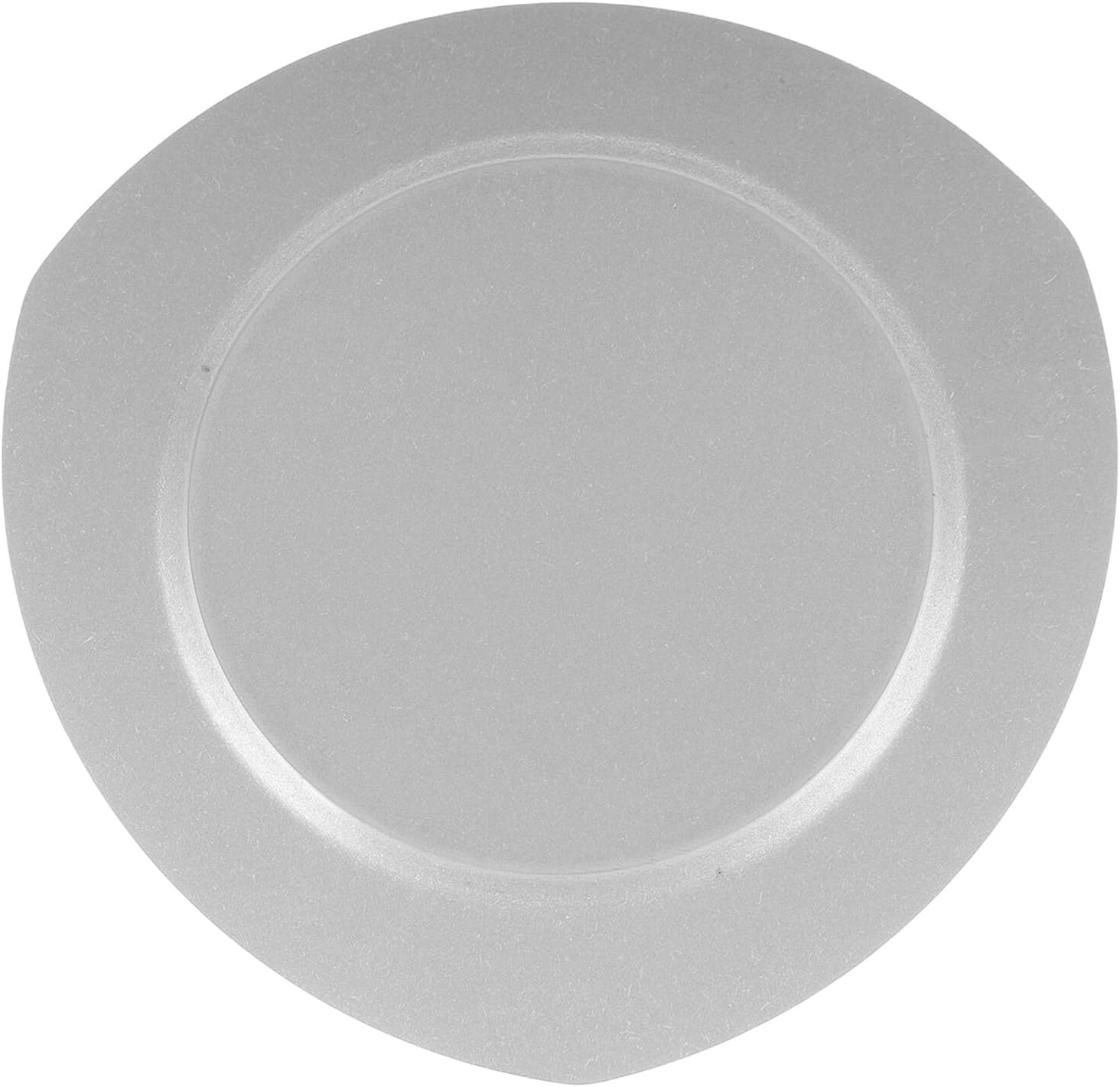 Kisangel Vintage Stainless Steel Serving Platter 18cm Triangular Pasta Dish Retro Metal Meat and Dessert Plate for Camping Outdoor Dining