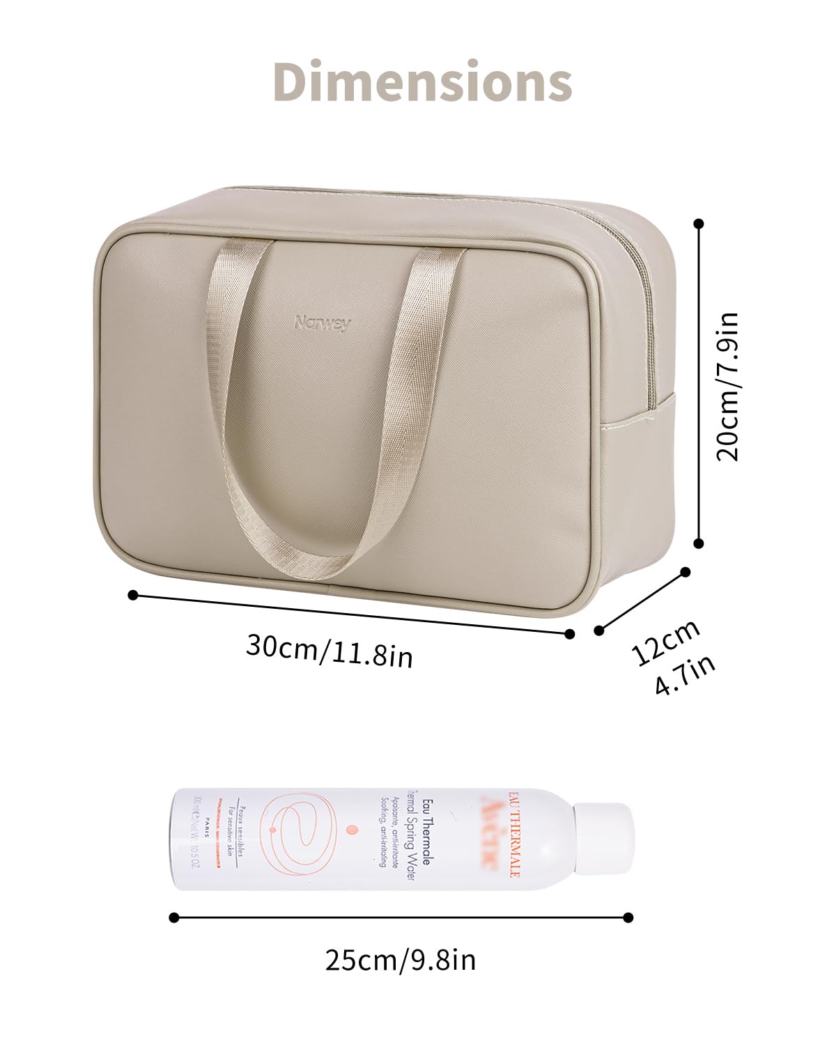Narwey Trousse de Toilette Voyage Grande Trousse Maquillage Organisateur Accessoires Sac de Toilette Trousse Toilette Hommes Femmes - 4