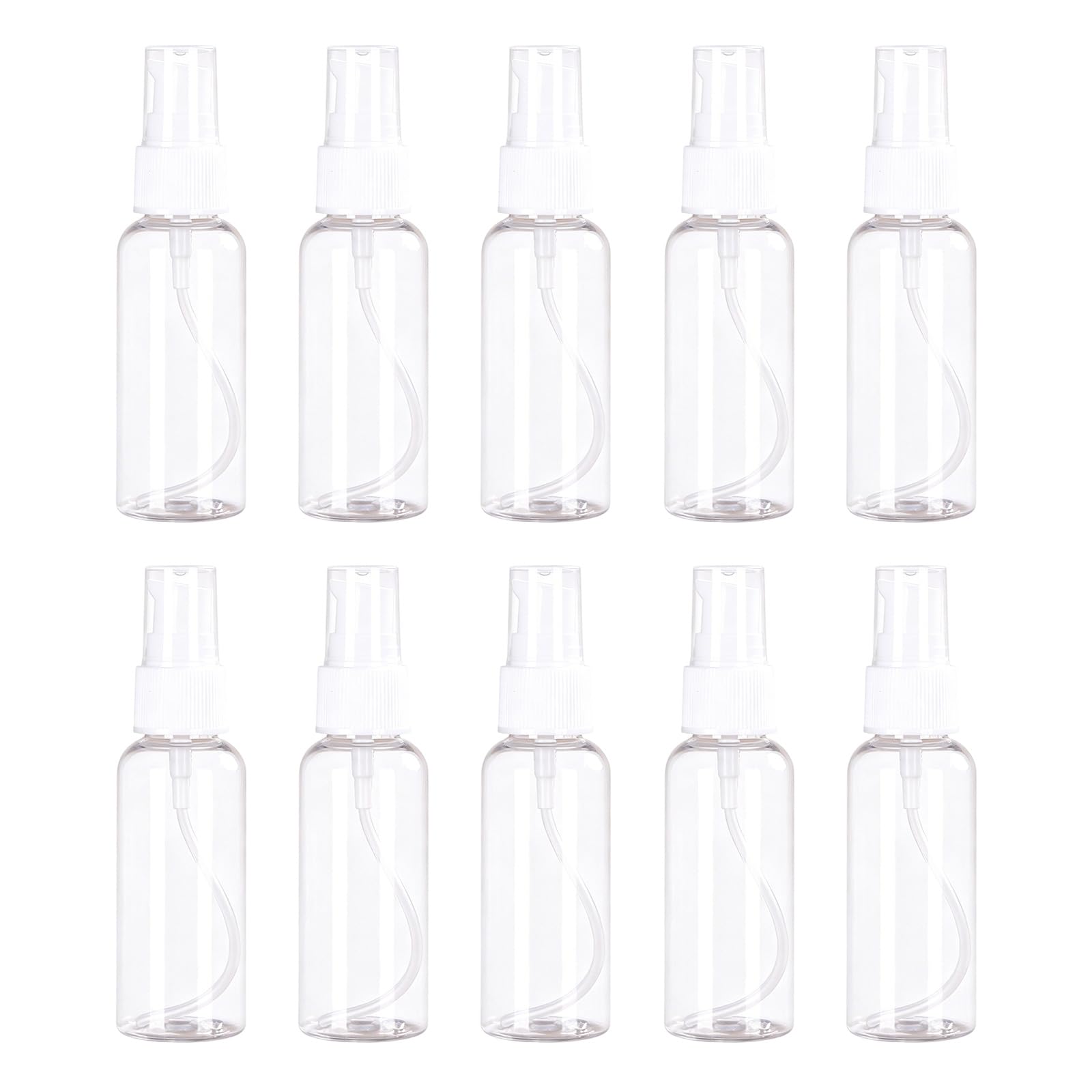 Xjdzineq 10PCS Clear Press Bottles Leakproof Portable for Travel Cosmetic Refill Travel Containers