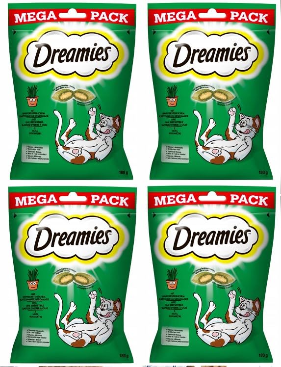 DREAMIES™ Catnip mit Katzenminze Geschmack 4 x 180g