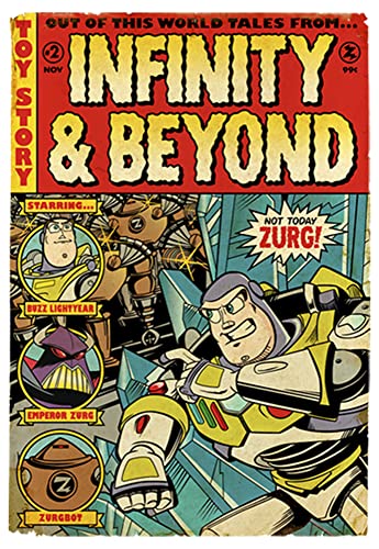 Image of Girl's Toy Story Buzz Lightyear Comic Cover T-Shirt