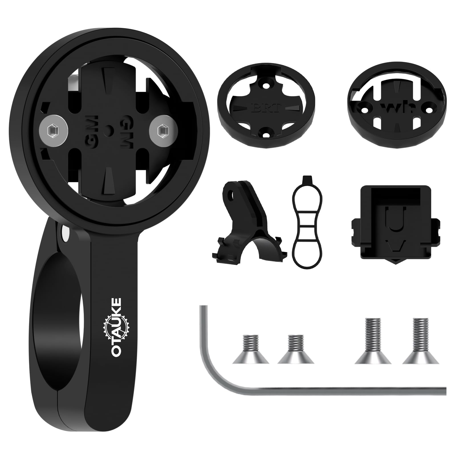 Otauke Aero Bars Mount for Garmin - Bike GPS Computer Mount for Garmin Edge,Wahoo Elemnt Bolt,Bryton Rider,Cateye,Out Front Cycling Holder for GoPro Full Range and Flashlight