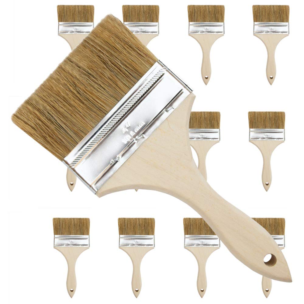 Buy Double Thick Chip Brush 12 Pack, Pro Painter 4 inch China White