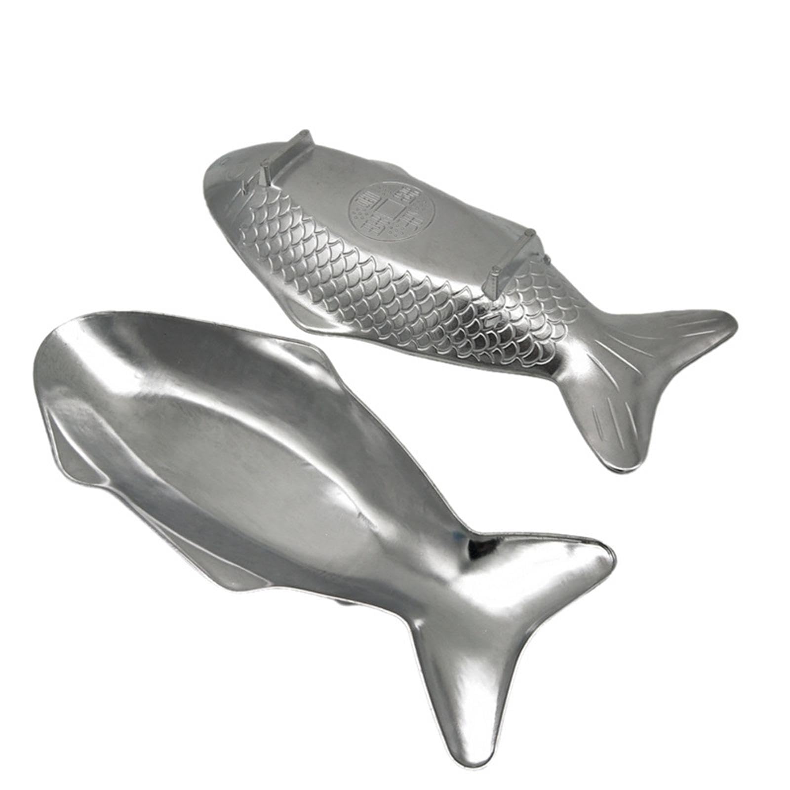 Amagogo Plancha para Asar, Bandeja para Hornear Pescado, Horno, Aluminio, Robusta Y Fácil de Limpiar, Ideal para Camping, Playa, Picnic, Fiestas Y Caravanas, 41.2x18.2x5.8cm