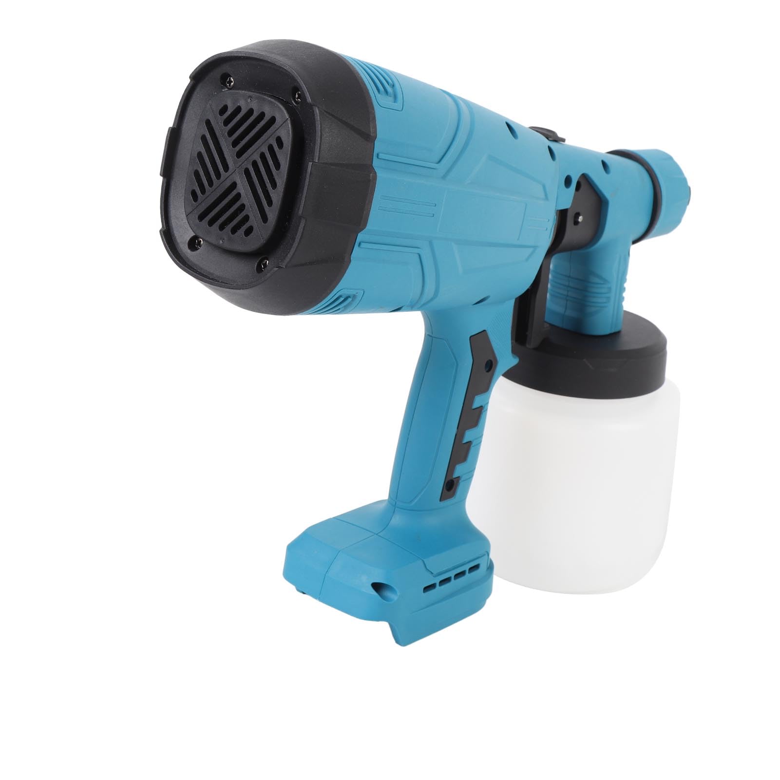 Topiky Bezprzewodowy Pistolet do Malowania Natryskowego 200 W, Zasilany Akumulatorowo, Elektryczny Pistolet do Malowania z Pojemnikiem 800 Ml, 4 Dysze, 3 Wzory Natryskiwania Ogrodzenia Meblowego,
