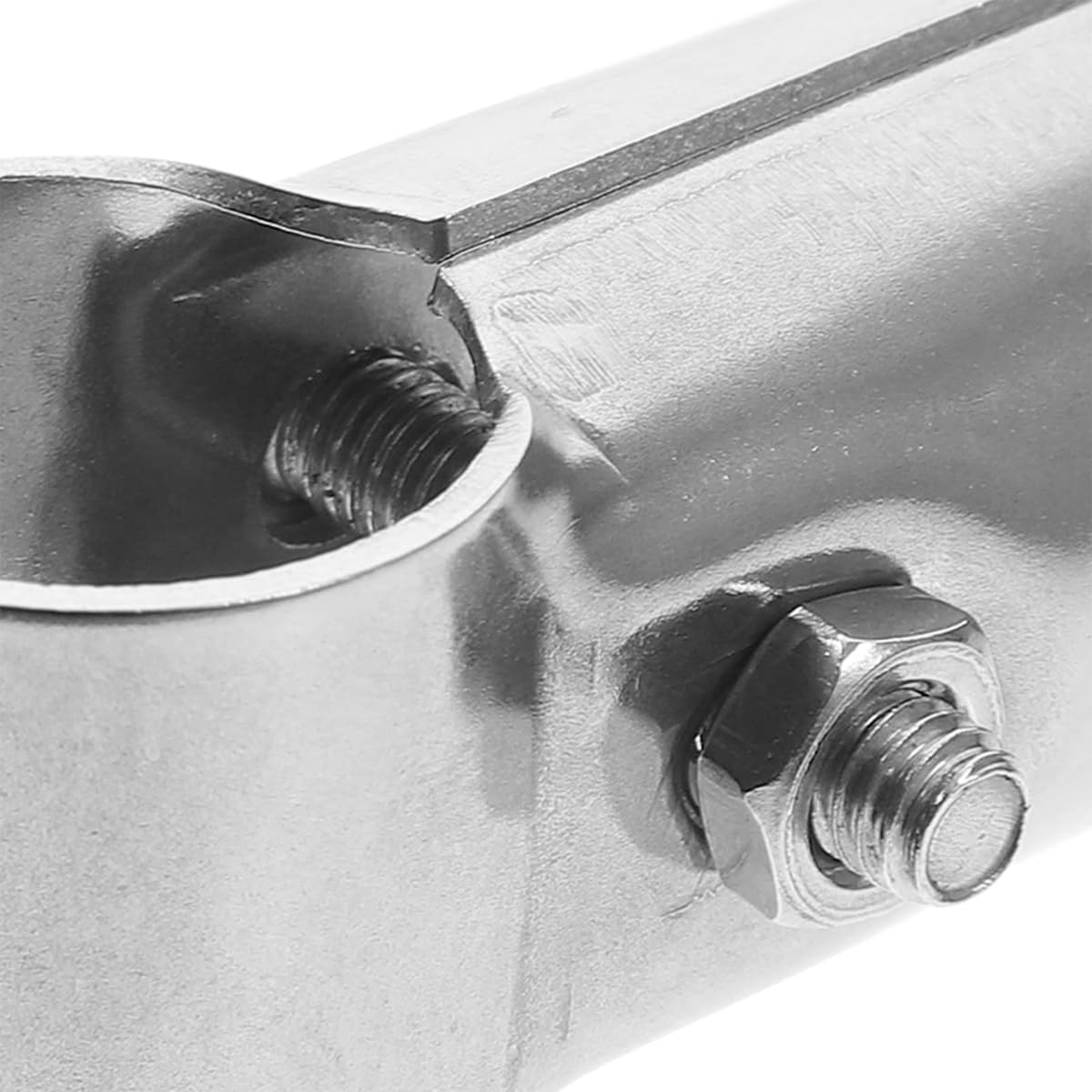 2 pezzi a forma di T morsetto per tubo connettore 25 mm acciaio inox giunto tubo bidirezionale 69,5 x 27,5 mm per appendiabiti recinzioni supporto rotaie e progetti fai da te per tubi