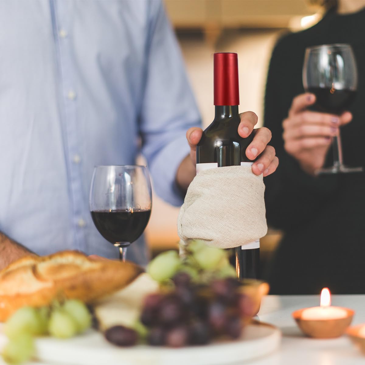 Cápsulas Termorretráctiles Fundas Plásticas Delicadas Efecto Heat-Shrink 100 para Botellas de Vino Rojo Ideales para Elaboración Casera y Restaurantes