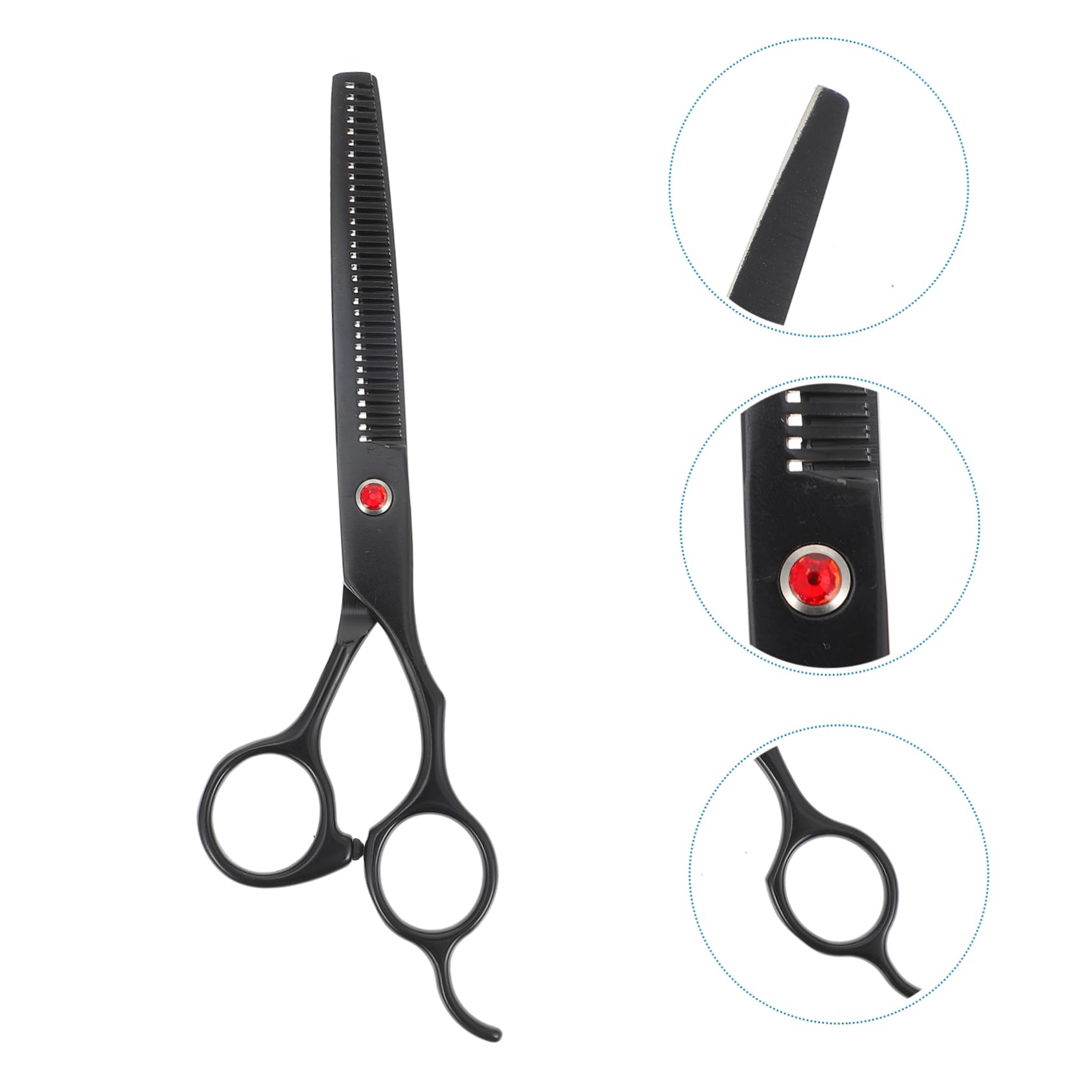 Baluue 2pièces Ciseaux De Coiffure Effileurs Acier Pour Stylisme Et Toilettage Pour Salon Barbershop Et Usage Domestique