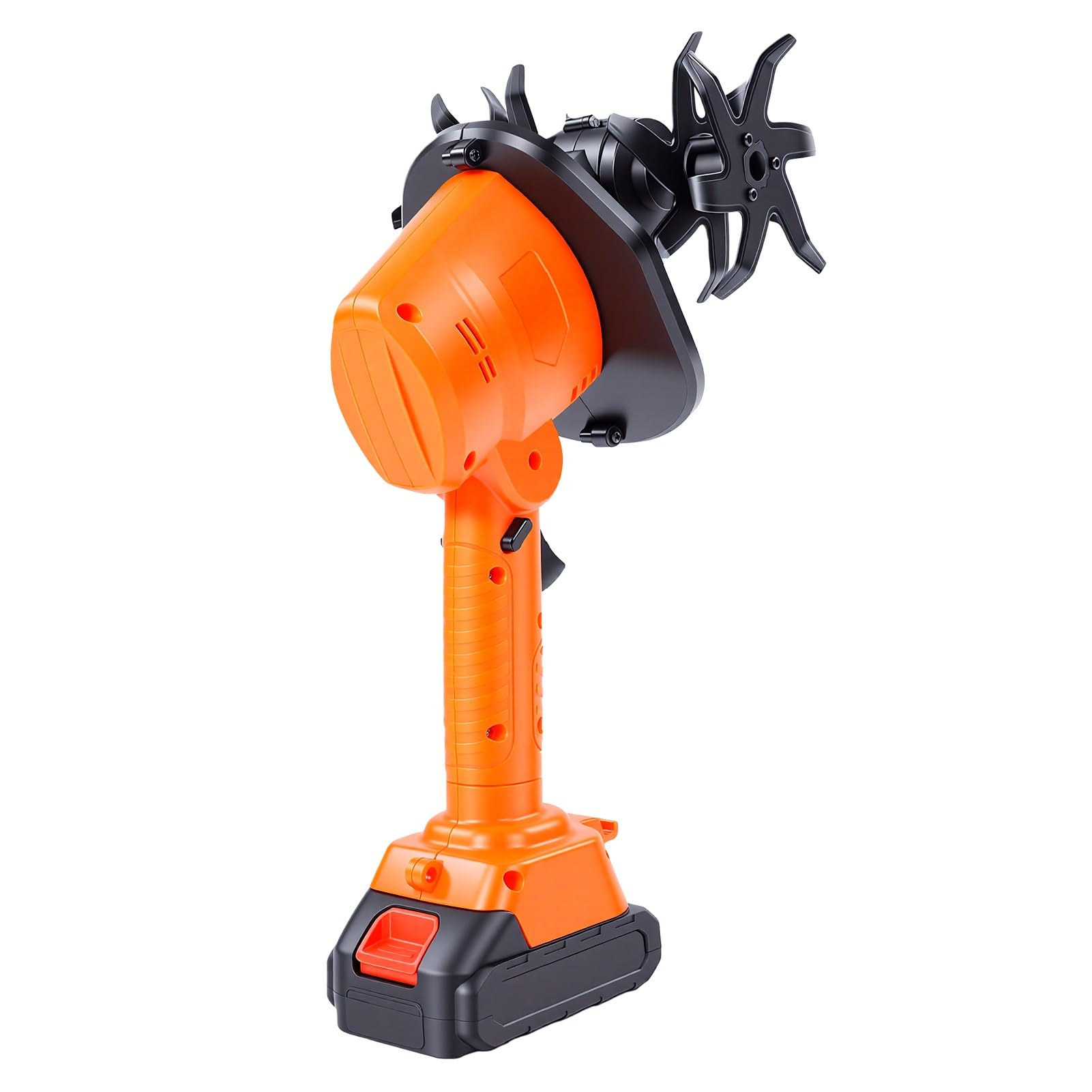 Motozappa Elettrica Compatta Zappa da Giardino Senza Fili Coltivatrice Portatile Mini Motozappa 235 Giri/min Batteria 8000 MAh 60 Minuti di Autonomia per Diserbo Lavorazio (Spina UE 100-240 V)