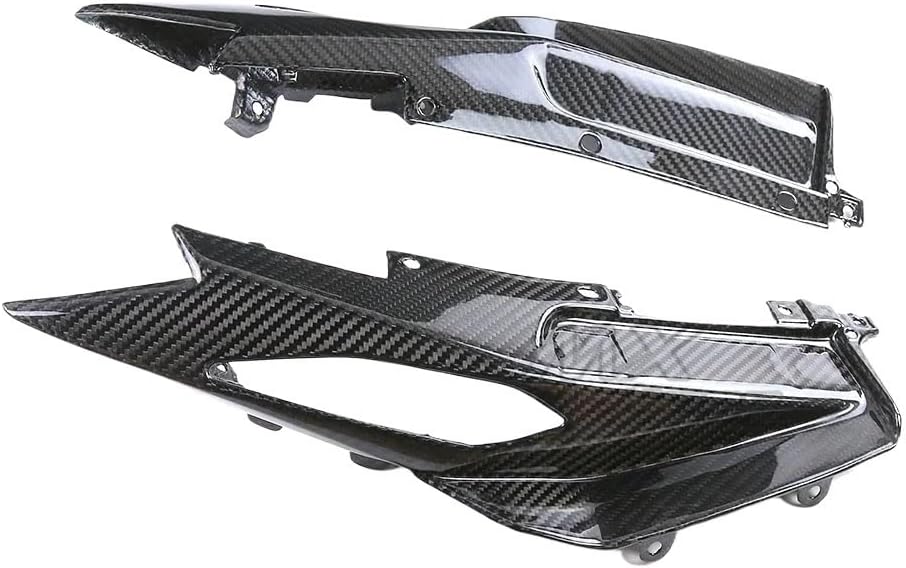 MT09 MT-09 Carbon Fiber Rear Tail Seat Side Panels Fairing Protector Cowling Compatible With YAMAHA MT 09 2017-2020 Motorcycle Accessories(Twill weave glossy)