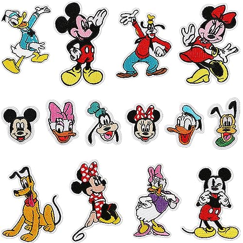 14PC Iron on Patches for Clothing Embroidered Iron-On Patches Childrens Embroidery Patches Clothing Repair Patches for Sewing Or Repairing Jeans T-Shirts