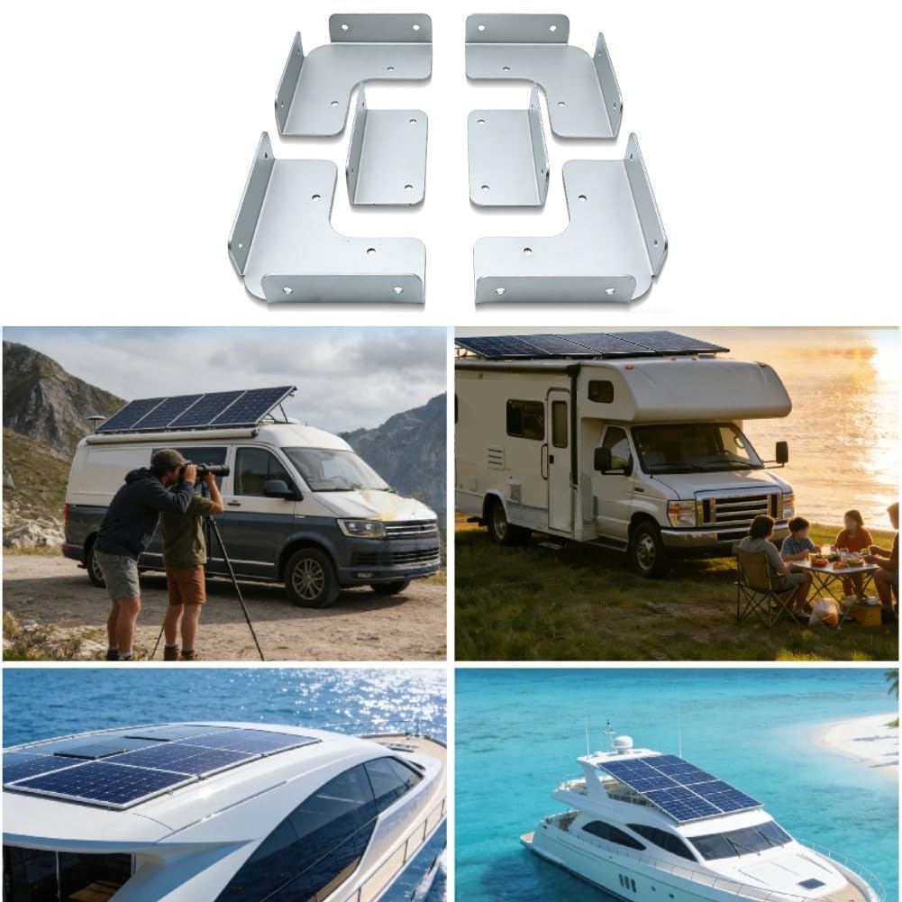 Staffe Acciaio 304 Pannelli Solari per camper Staffe Acciaio