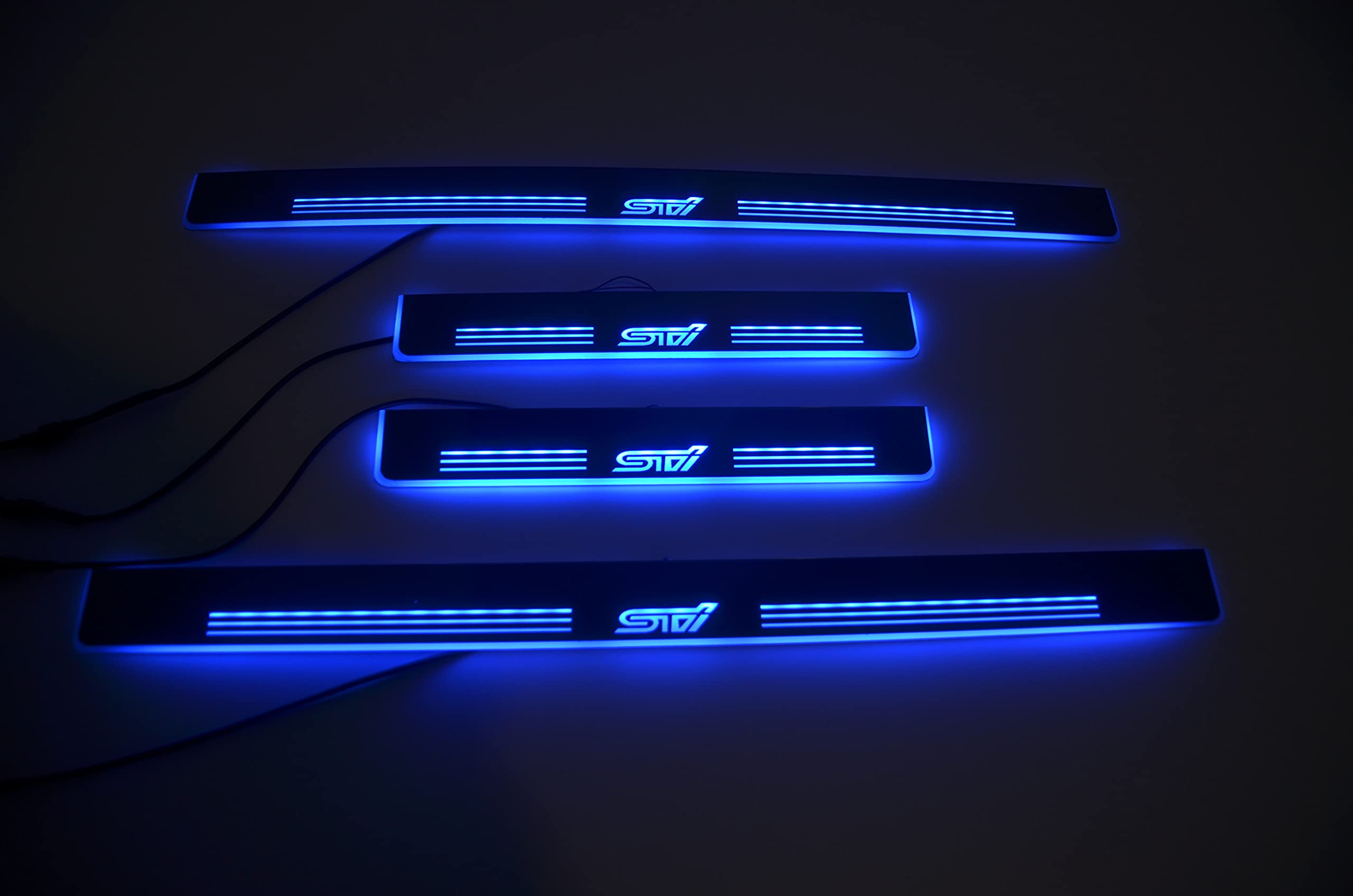 Amazon | スバル WRX STI LED スカッフプレート 流れる シーケンシャル