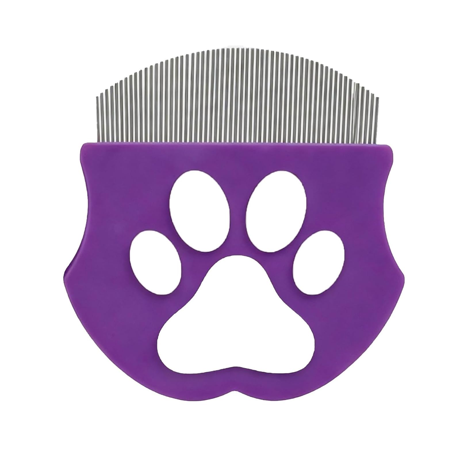 Muiltvoe Professional Flea Comb for Dogs and Cats Stainless Steel Tear Stain Remover Fine Tooth Grooming Tool for Removing Lice Dandruff and Loose Hair Compact Pet Eye Comb