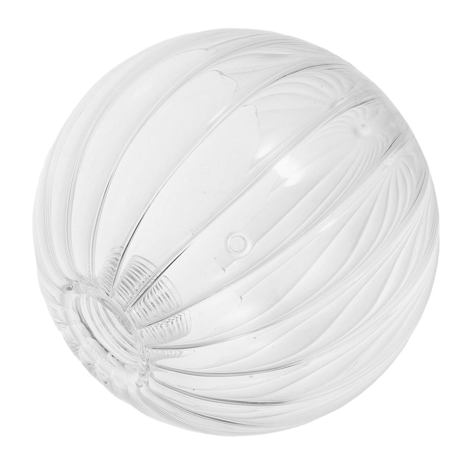 TOGEVAL Ribbed Glass Globe Lampshade for G9 Bulb 120mm High Borosilicate Glass Round Lamp Shade with 22mm Fitter for Pendant Lights Chandeliers Home Lighting