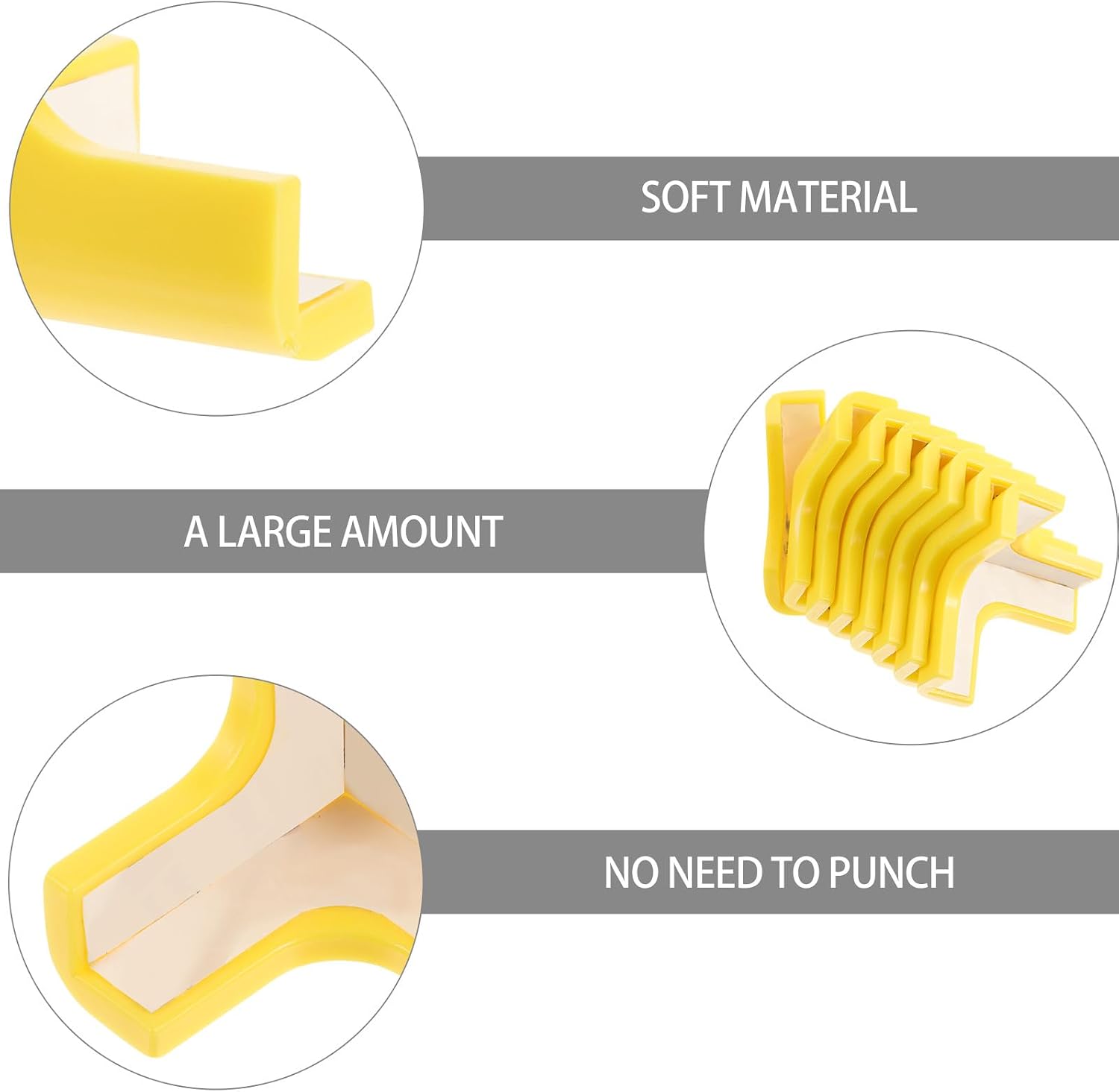 8 Pieces Silicone Corner Protectors for Furniture Table Edge Guards, Safety Cushion Bumpers, Shaped Anti-Collision Covers for Home Proofing
