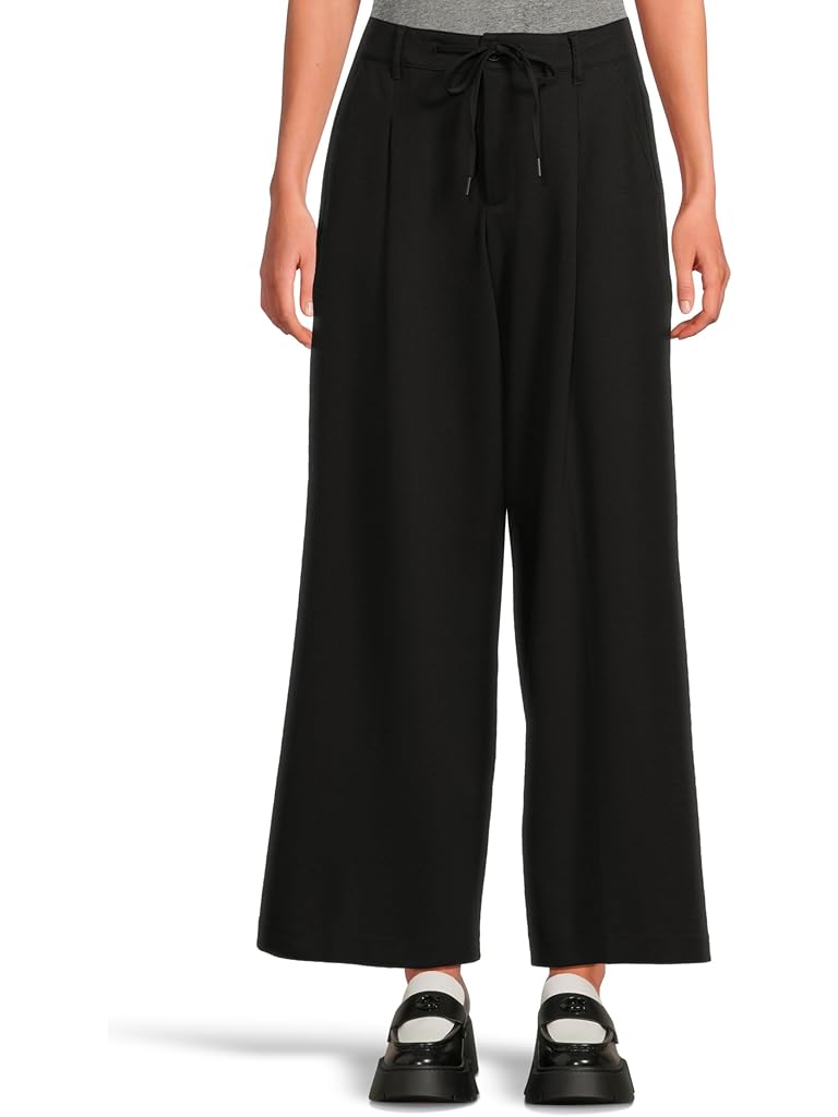 Black Liverpool Los Angeles High-Rise Wide Leg Pleated Trouser