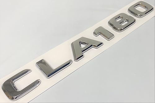 Miniatura 2 de Adhesivo de repuesto CLA180 cromado para maletero trasero compatible con CLA180 con números de letras y letras