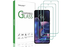 beukei 3 Pack Screen Protector Glass Compatible with Motorola Moto Edge 2022