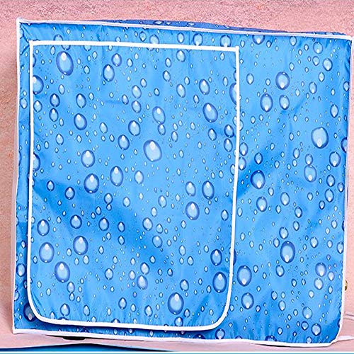 Staubaußenklimagerät Suspendierte Typ Klimaanlage Haube Wasserdicht Sonnenschutz Staubabdeckung (Color : Blue, Size : Medium)