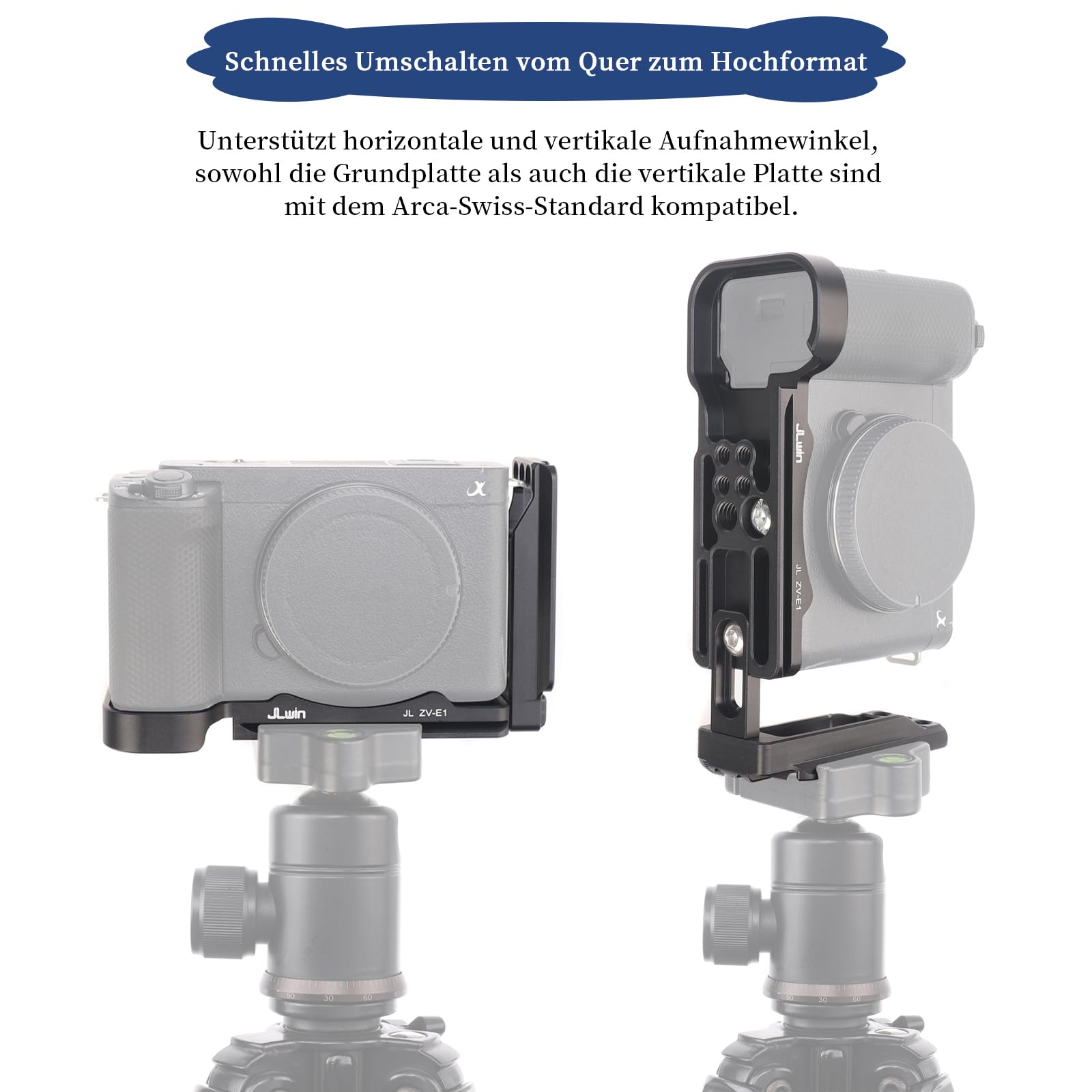 FOTGA Vertical Quick Release Plate L Bracket For Canon EOS R5 R6 Camera Compatible With Dji Ronin Rs 2 Rsc 2 Rs 3 Rs 3 Pro Rs3 Mini Gimbal Stabiliser Arca Swiss Tripod Ball Head - View #13