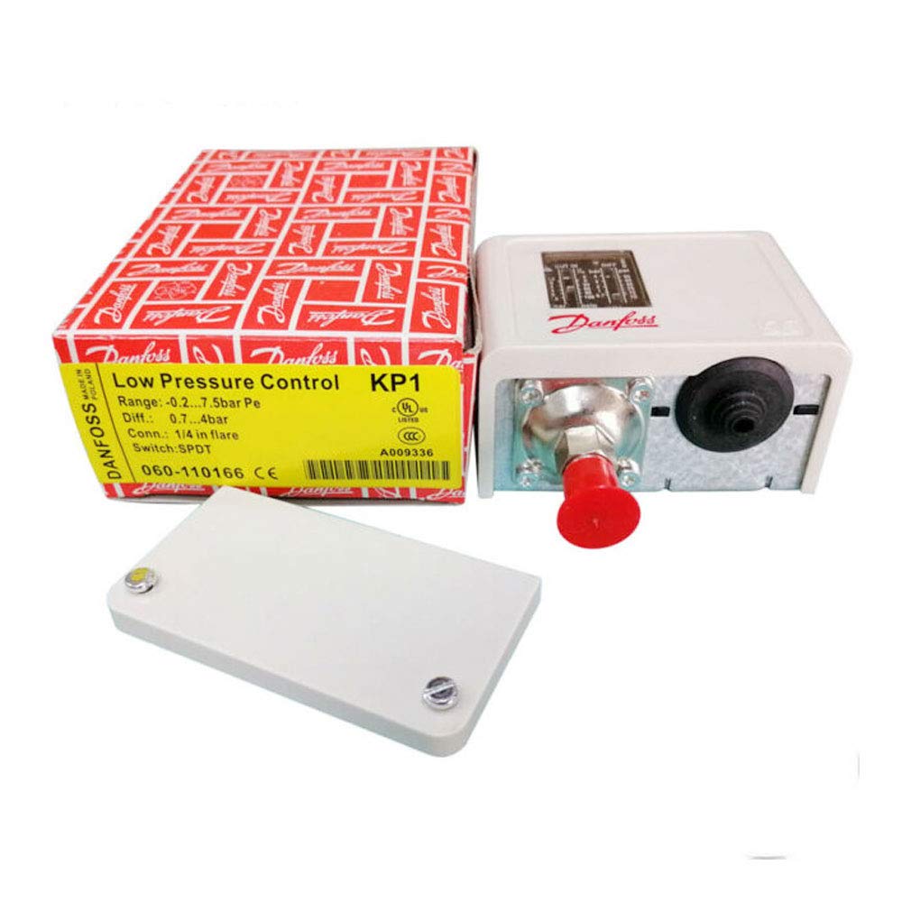 Manual Air Pressure Switch for Refrigeration Compressors, Air Conditioning Systems by Danfoss