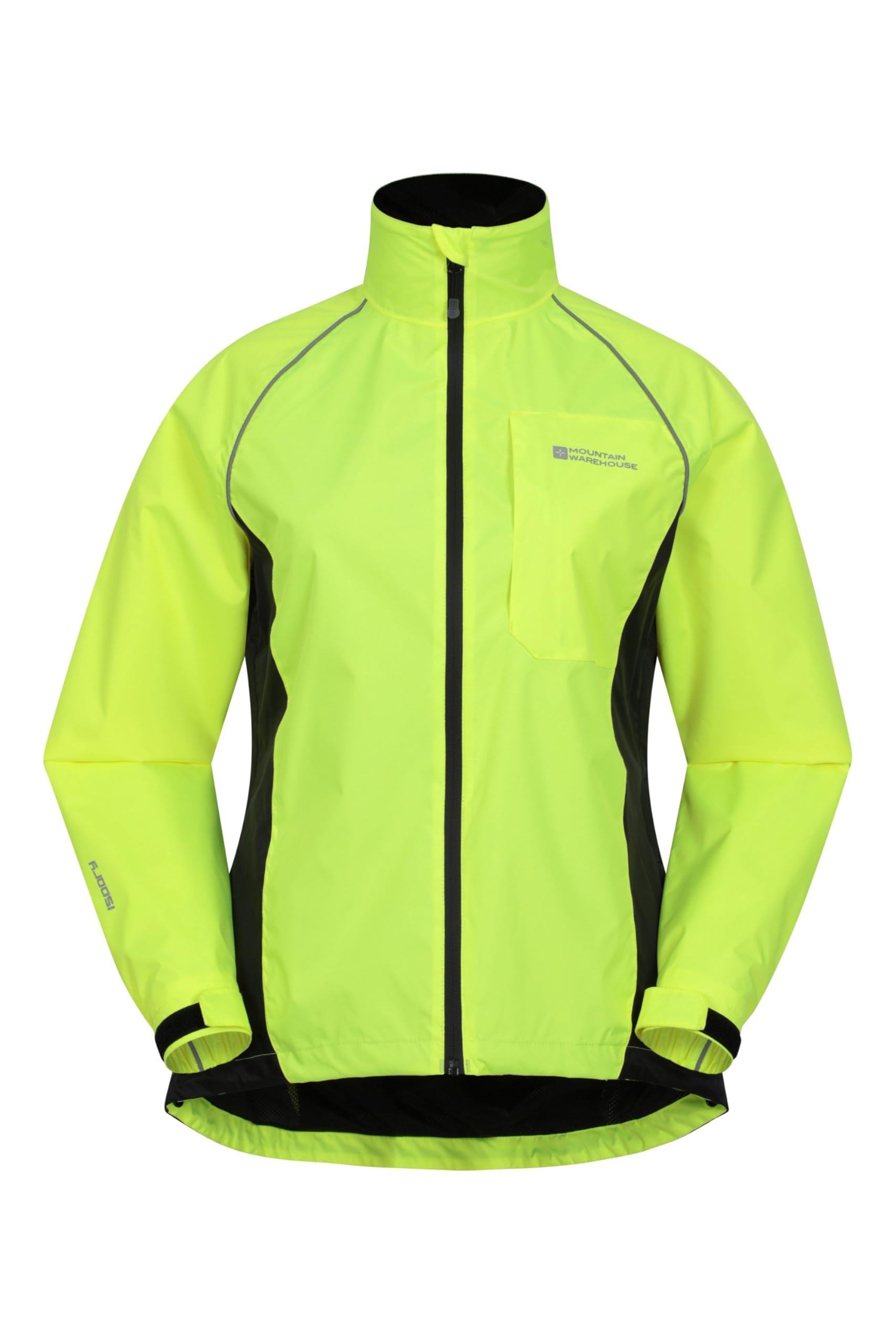 Mountain WarehouseAdrenaline Womens Waterproof Jacket - Breathable Ladies Coat, Taped Seams, Reflective Trims Rain Jacket - For Spring Summer, Cycling, Running