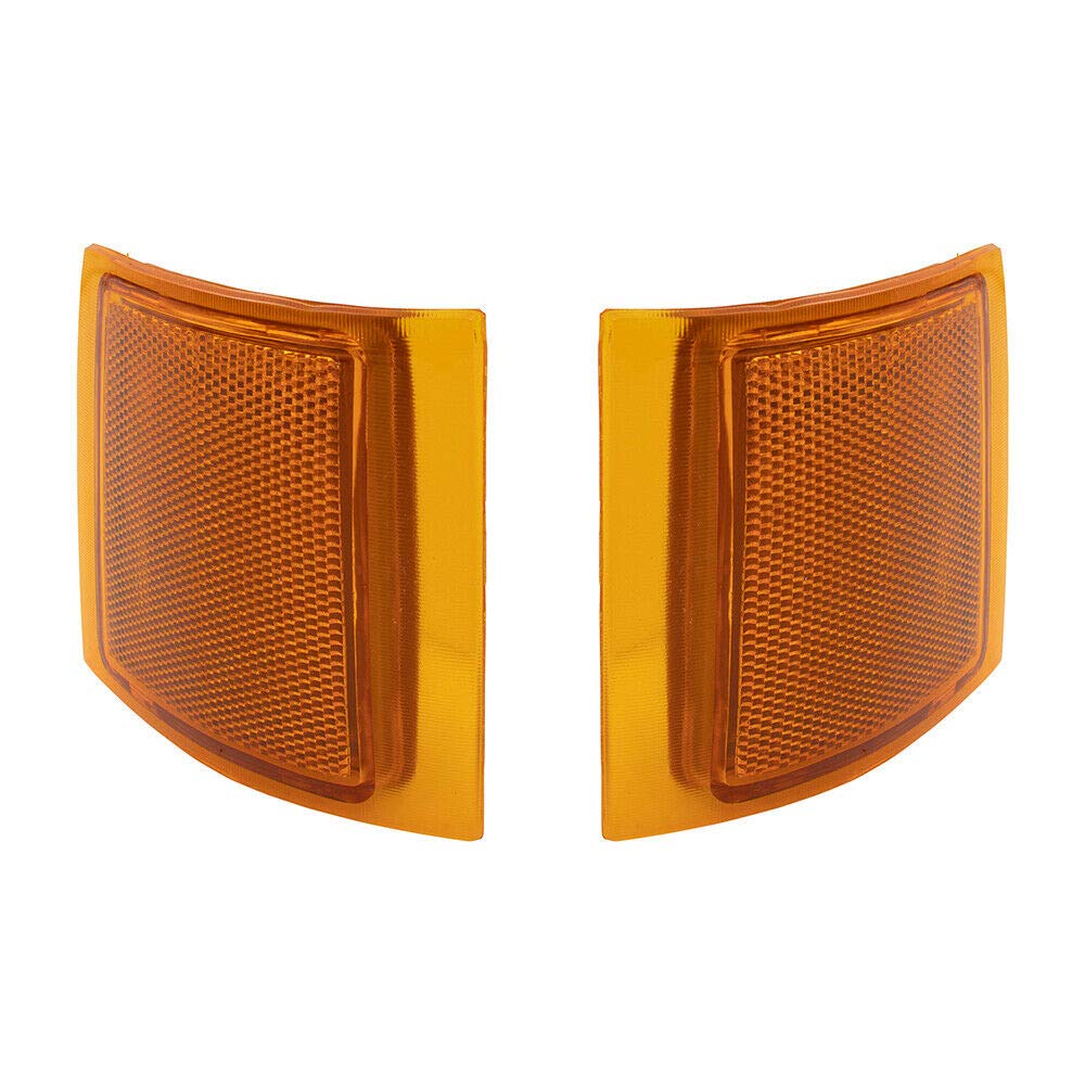 I-MATCH AUTO PARTS | Set of 2 Front Left Driver and Right Passenger Side Upper Reflector | Replacement for 1994-2000 Chevrolet (C/K FullSize - Suburban - Tahoe) | 5977459 5977460 GM2550143 GM2551143