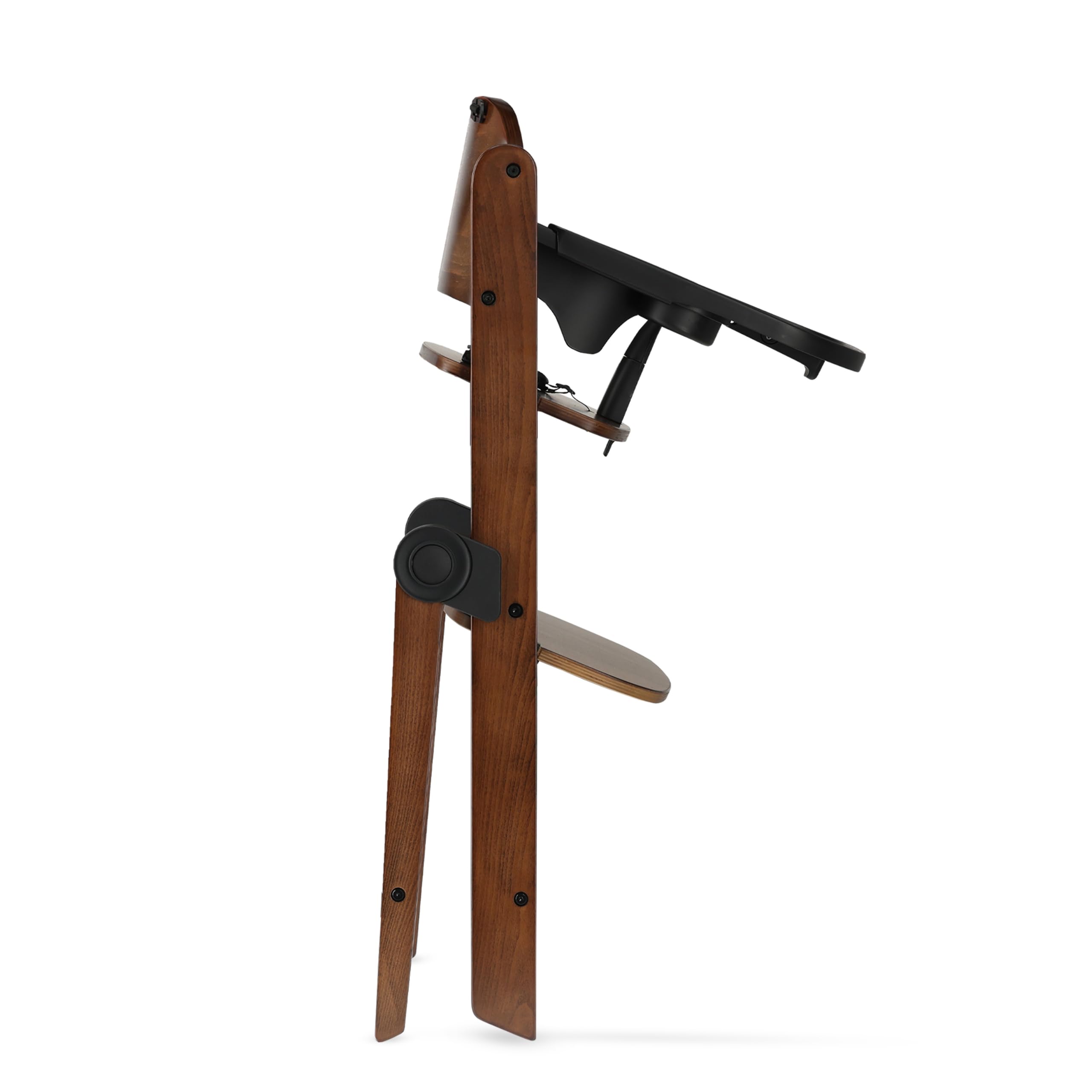 Chaise haute Deryan Odin pour bébé et enfant, marron foncé