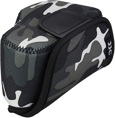 Vista 13 de Fotasy JJC - Funda de neopreno ultraligera resistente al agua, color gris, compatible con Sony a6600 a6500 a6400 a6300 a6100 a6000 a5100 + lente