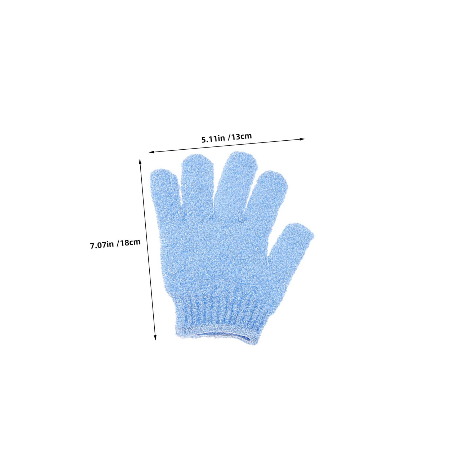 Anneome 16 Paia Guanti Esfolianti per Corpo Guanto da Bagno in Nylon Bifacciale Guanti Scrubber per Doccia Spa Cinque Dita per Lavaggio del Corpo per Uomo e Donna