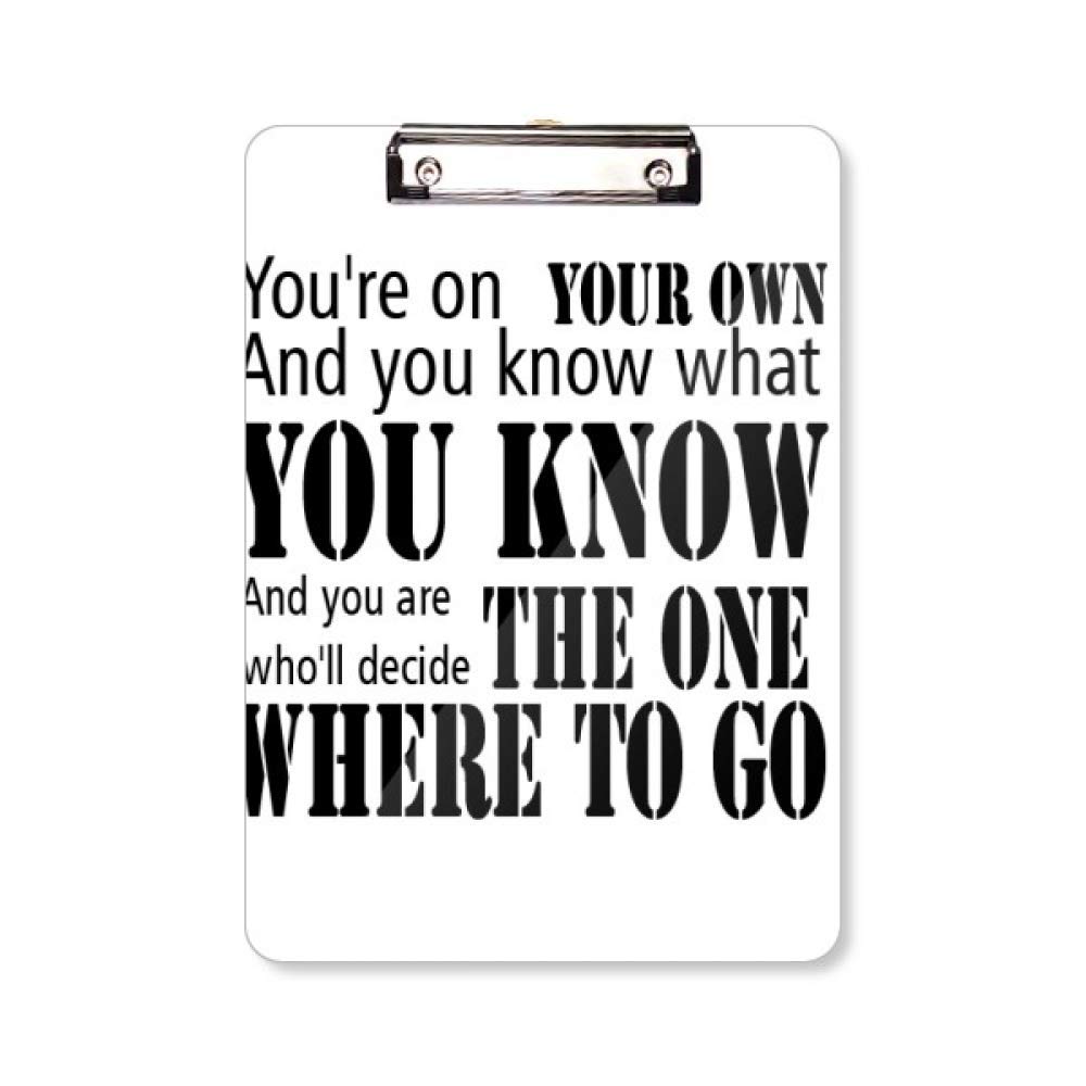 Bloc-notes A4 You Decide Where to Go contre le manque d'organisation - 5