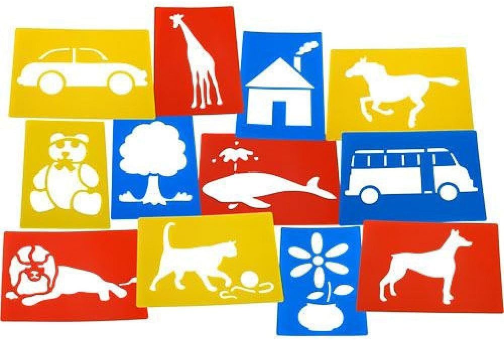 Giant Assorted Stencils (Set of 12)