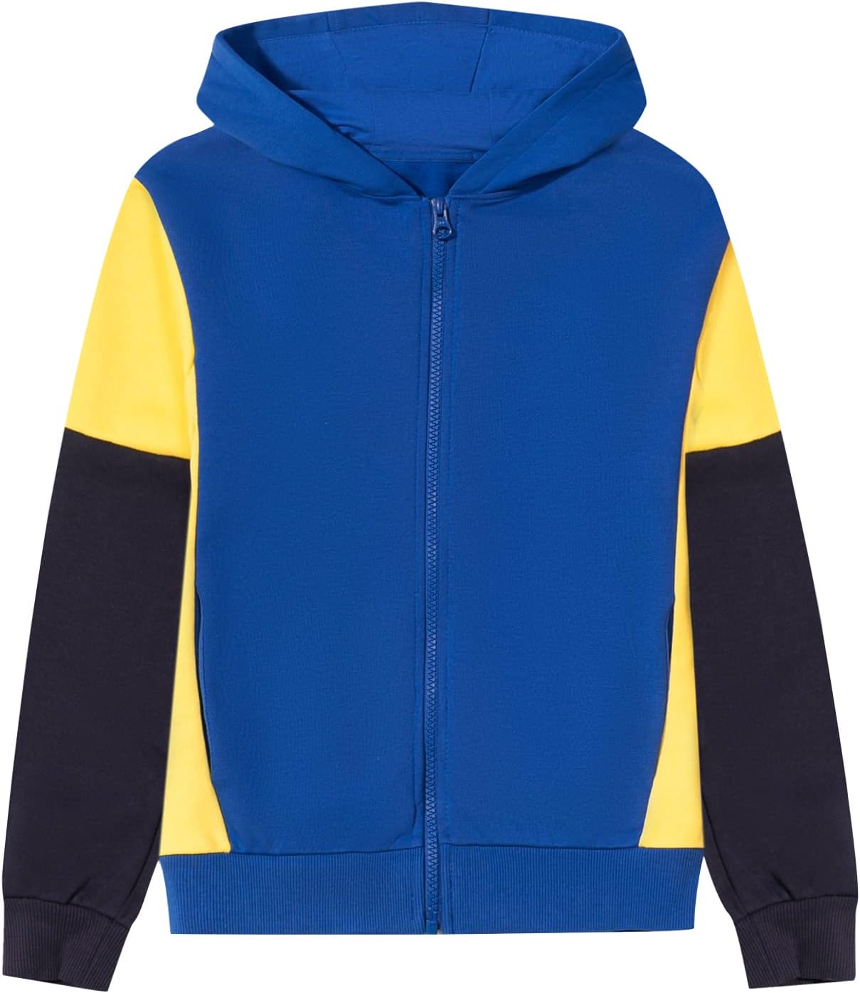Boys Girls Fleece Zip Up Hoodie for Kids Color Block Hooded Sweatshirts Boys Girls Fleece Zip Up Hoodie for Kids Color Block Hooded Sweatshirts
