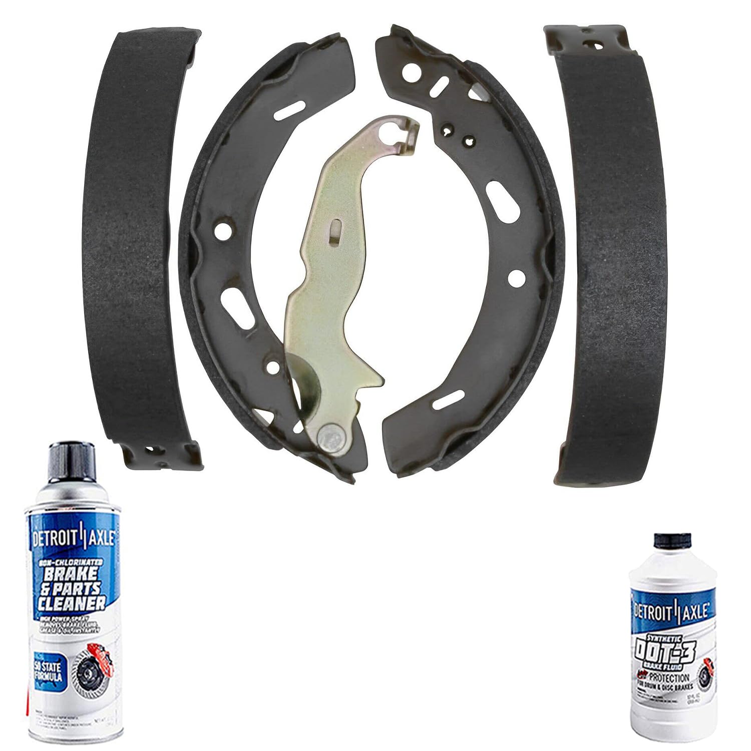Detroit Axle Rear Semi-Metallic Brake Shoes Kit