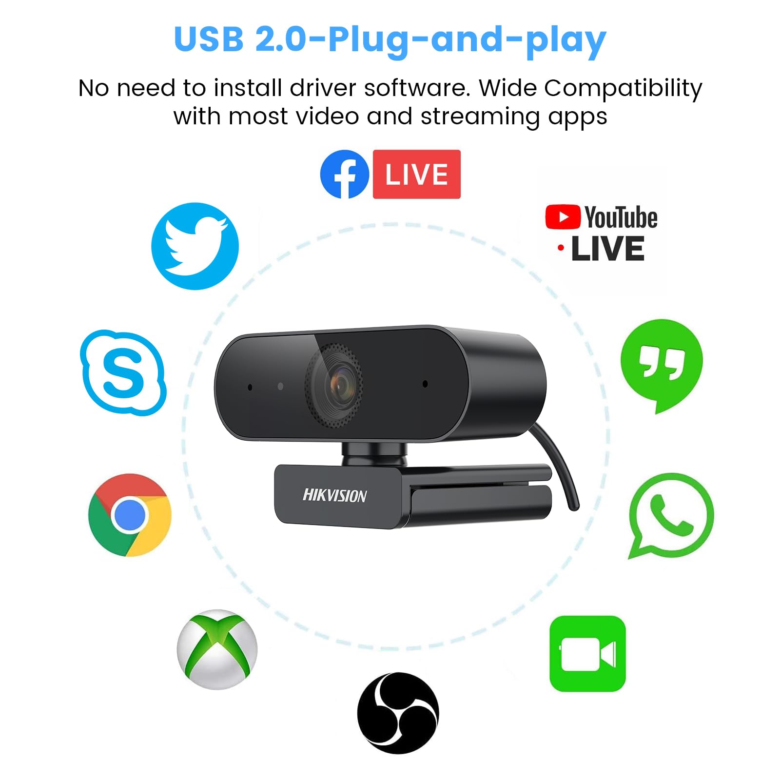 Hikvision Webcam USB Pro DS-U04P 2K 4MP