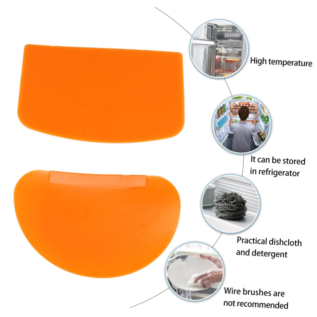 CIYODO 4pcs Baking Tools Set Cake Scrapers Pastry Tools Cake Spatula for Baking Icing Smoother