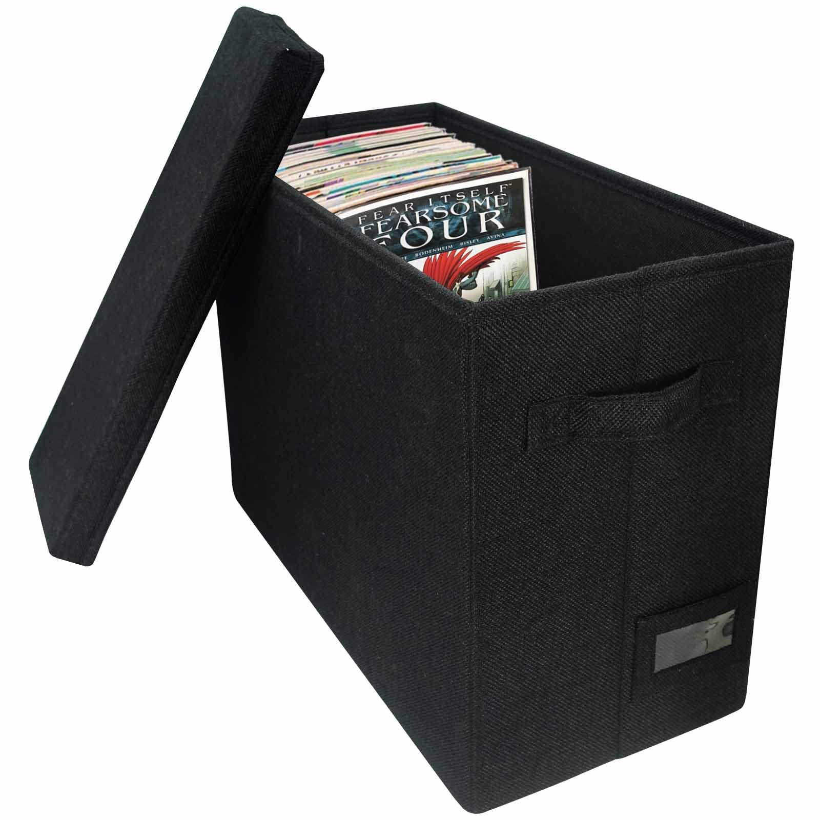 Buy Comic Book Storage box, Collapsible Burlap Comic Box, LiftOff Lid