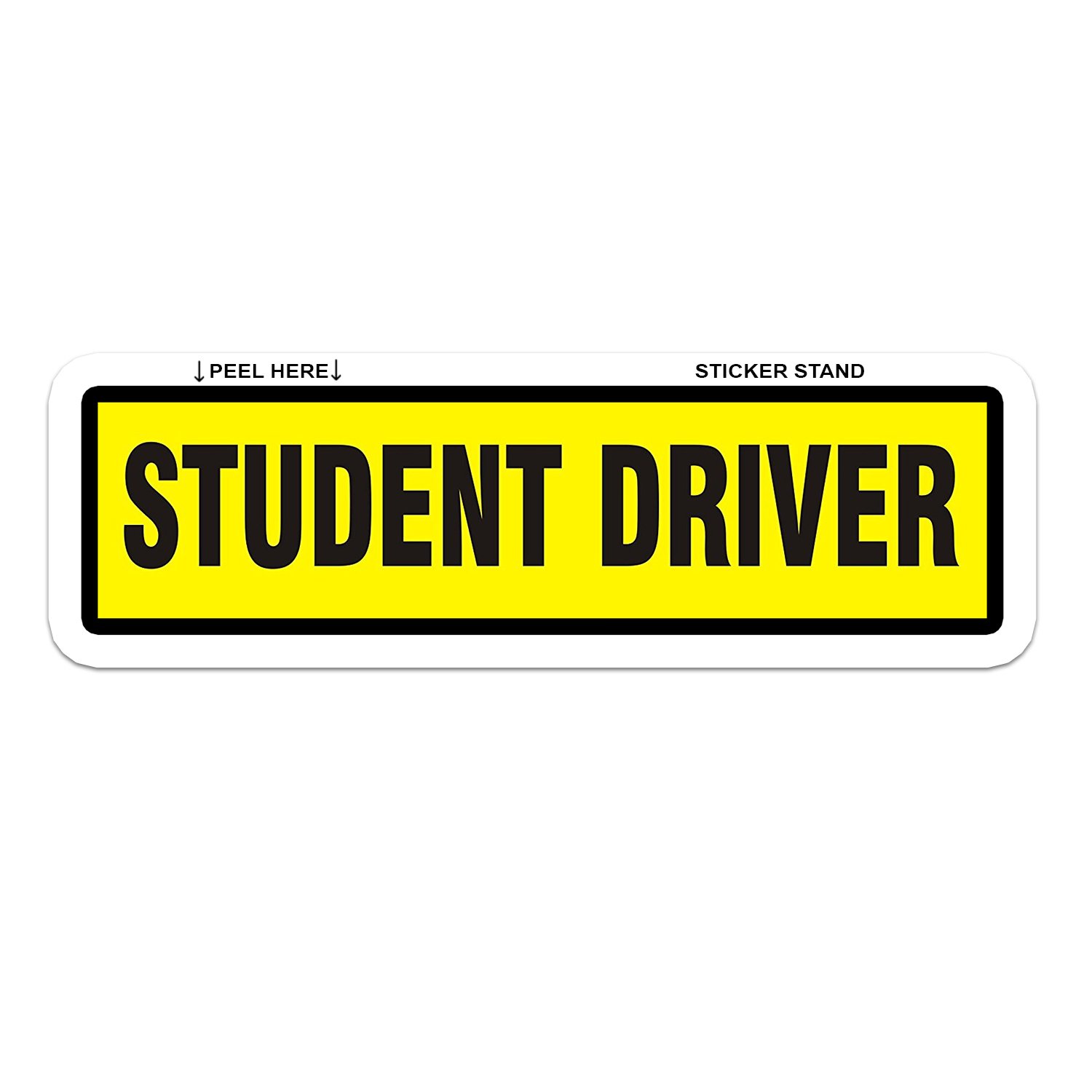 Student Driver Caution car Bumper Sticker Decal 10