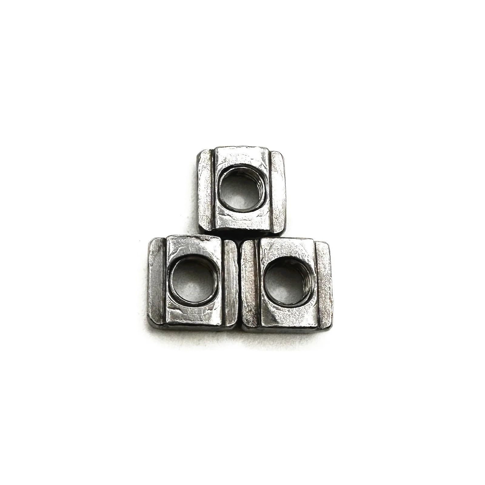 100 sztuk 20- M3 M4 M5 M6 304 blok ze stali nierdzewnej kwadratowy T nakrętki przesuwne gniazdo 6mm dla 2020 złącze profilu aluminiowego(M3)