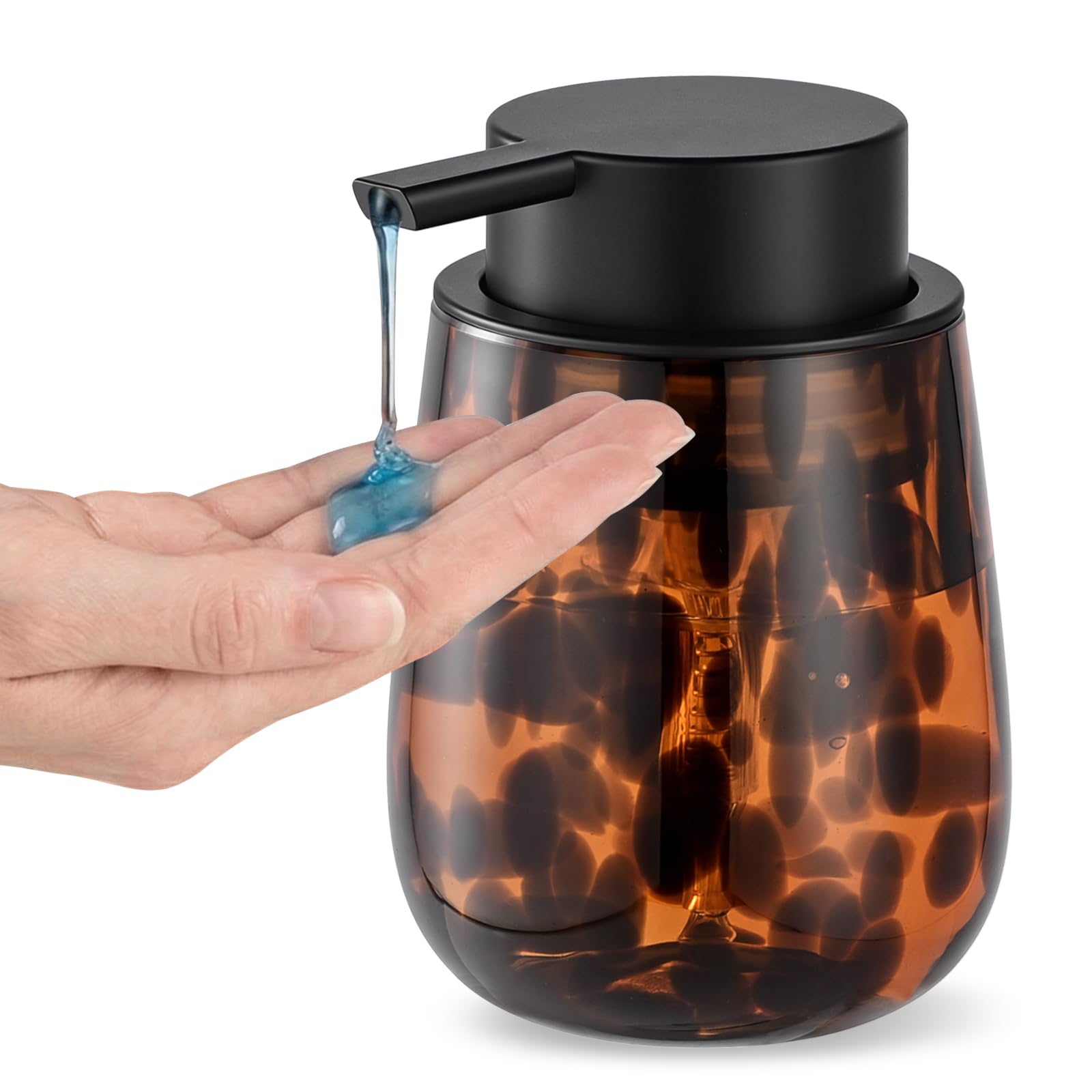 Moderno dispensador de jabón líquido de manos, dispensador de jabón ámbar