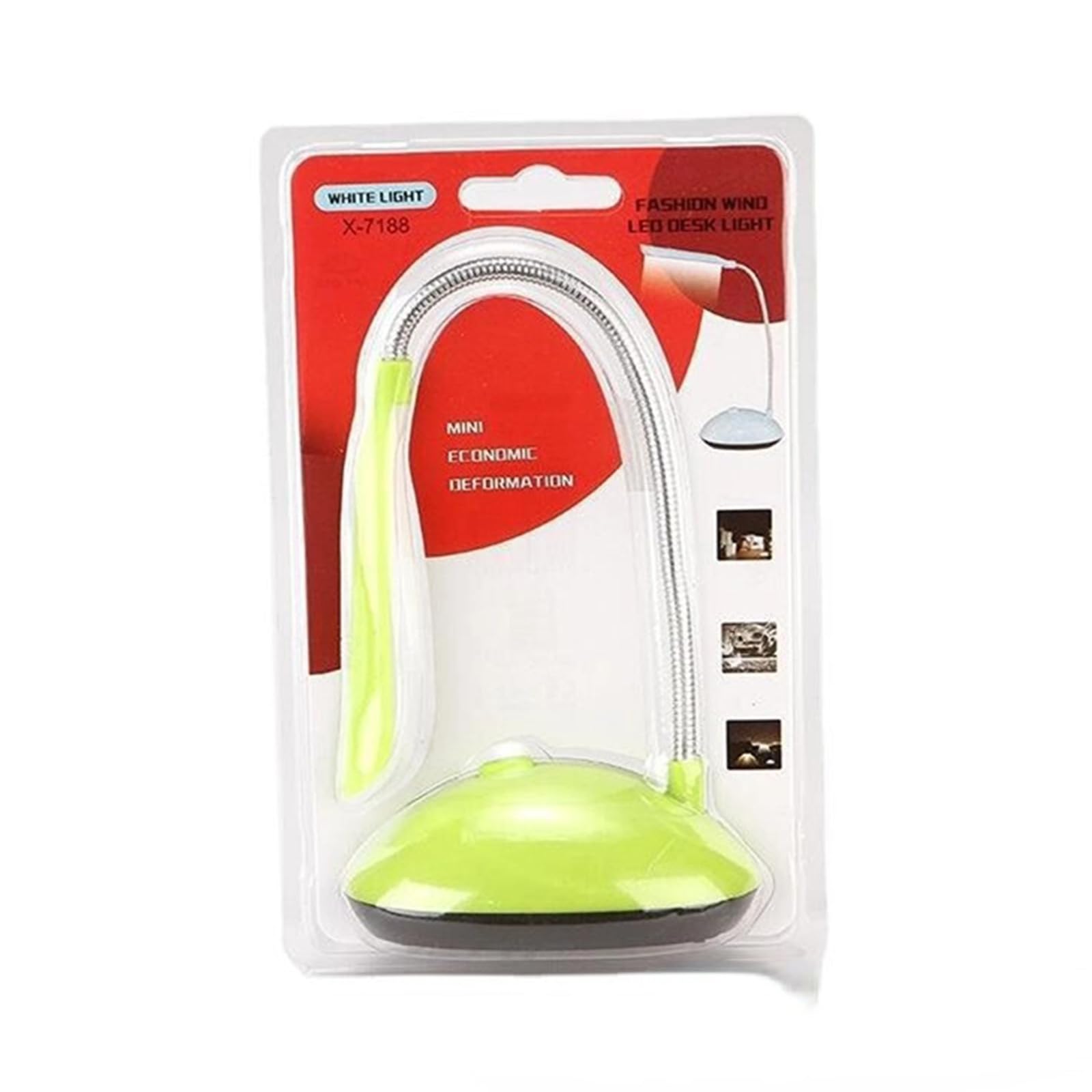 UncleS Battery Powered LED Desk Lamp 360 Degree Rotation Adjustable Gooseneck Hose Eye Protections Reading Night Light