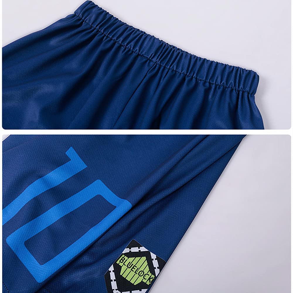 Charous Anime Manga Blue Lock Cosplay Bachira Meguru Sportbekleidung, Anzüge, Unisex, Sportkostüm für Cosplay