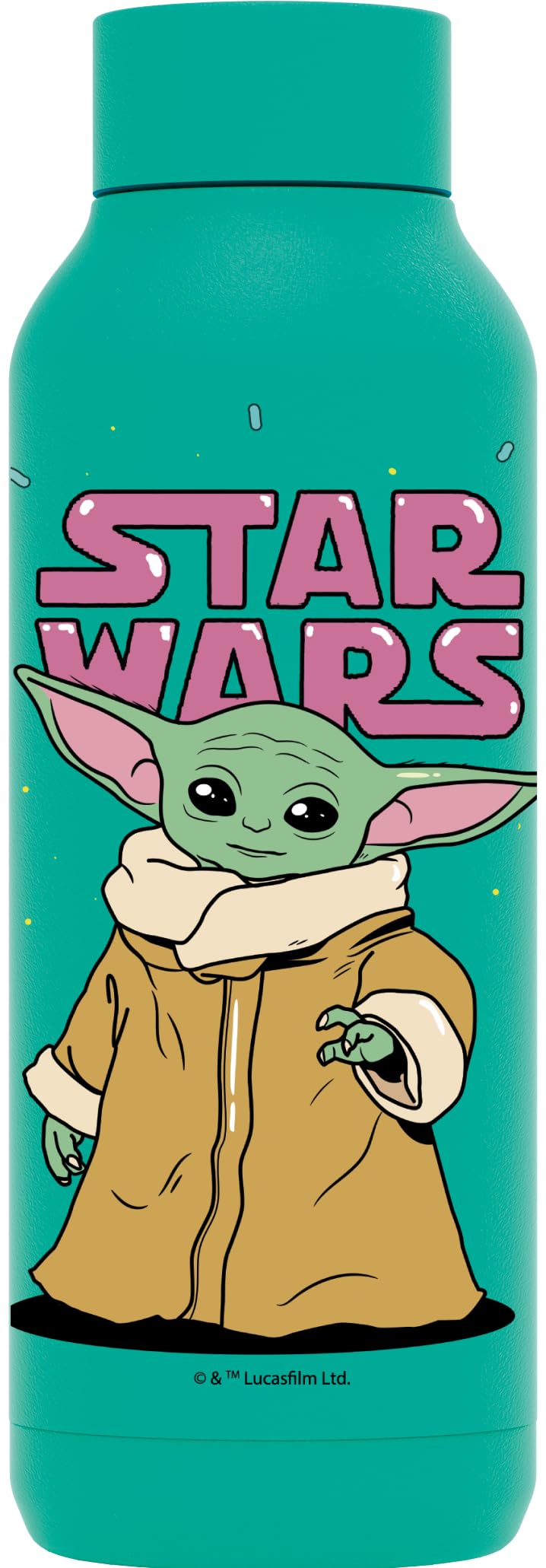 Quokka SOLID JADE GREEN 510 ML THE MANDALORIAN GROGU NEON