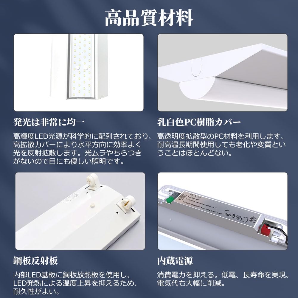 LED蛍光灯　東芝直管形LEDベースライト　FL20W直付下面解放2灯式器具　LET-22404-LD9