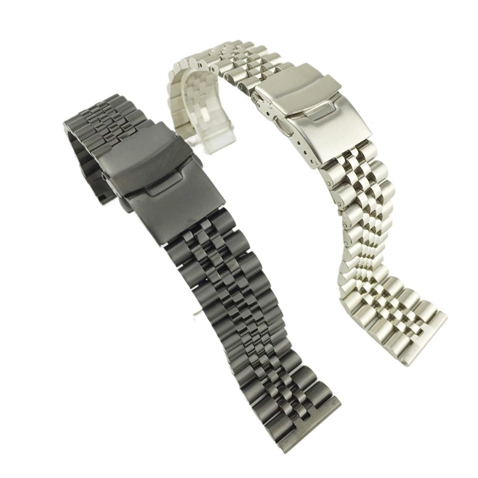 Pasek do zegarka ze stali nierdzewnej 18 mm-30 mm, unisex, metalowy, odpowiedni do zegarków kwarcowych lub inteligentnych akcesoriów zamiennych